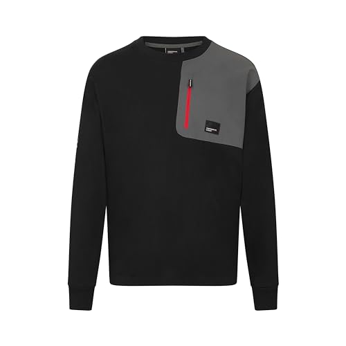 Porsche Motorsport Herren-Langarm-Utility-T-Shirt – Schwarz – Größe: XXL von Porsche Motorsport