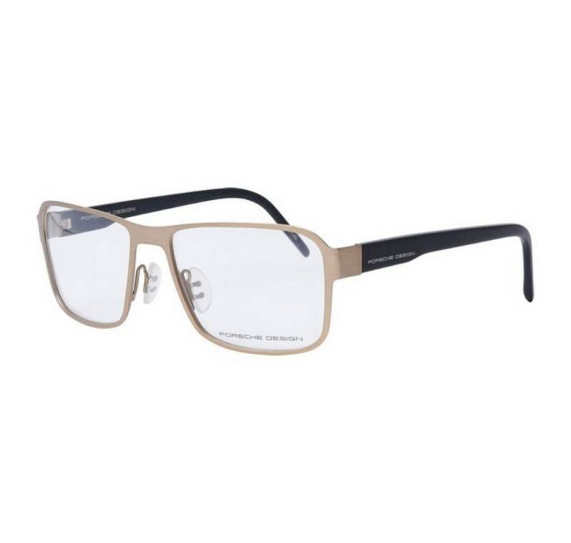 Porsche Brillengestell Design Glasses Frame P8290-D-56 Rectangular Glasses Frame 56, Gold von Porsche