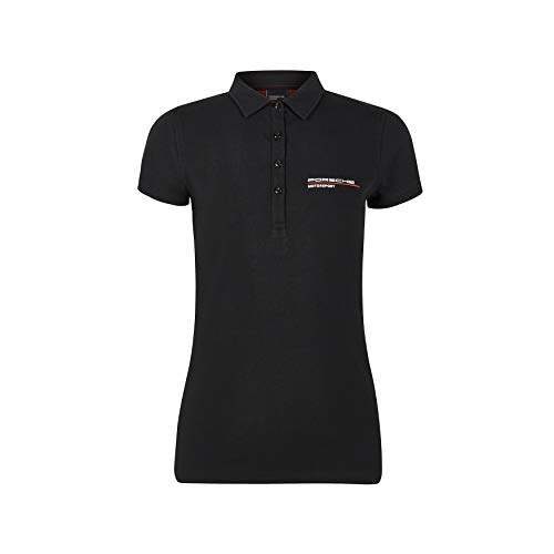 Porsche Motorsport Damen Poloshirt, Schwarz - Schwarz - X-Groß von Porsche