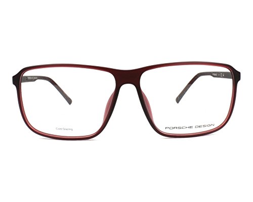 Porsche Herren S0351485 Brillenfassungen auf Rezept, rot, 60 mm von Porsche