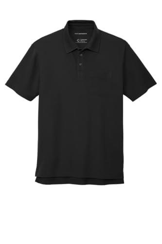 Port Authority C-freies Poloshirt aus Baumwollmischgewebe, Piqué-Tasche, K868, Schwarz, XL Port Authority C-freies Poloshirt aus Baumwollmischgewebe, Piqué-Tasche, K868, Schwarz, XL von Port Authority