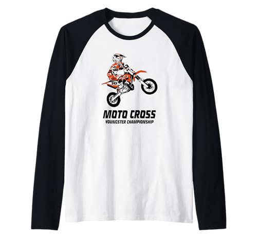 Kinder Moto Cross Supercross Kindercross Kids Motorrad Raglan von Port Stevens P.S.75 Design