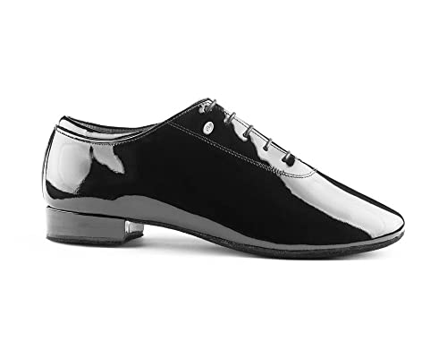 PD020 Premium Tanzschuhe in Black Patent von Portdance