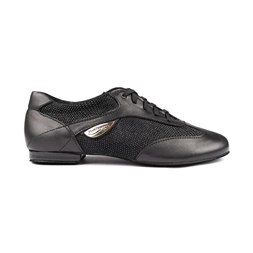 Portdance Damen Tanzschuhe PD07 - Obermaterial: Leder/Beverly Schwarz - Größe: EUR 36 von Portdance