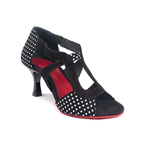 Portdance Damen Tanzschuhe PD508 - Absatz: 5 cm Flare (klein) - Größe: EUR 37 von Portdance