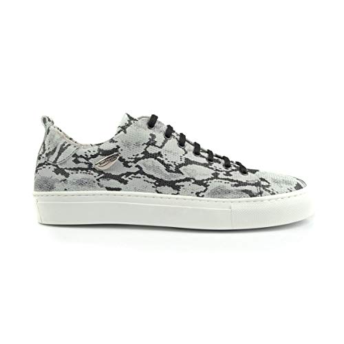 Portdance - Unisex Dance Sneakers PD HH003 Low - Leder Snake-Pattern Weiß-Schwarz [EUR 44] von Portdance