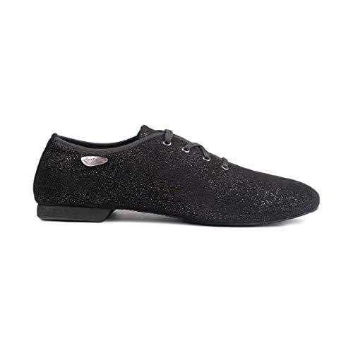 Portdance Unisex Jazz Sneakers Tanzschuhe PD J001 - Farbe: Schwarz - Geteilte Rauledersohle - Größe: EUR 38 von Portdance