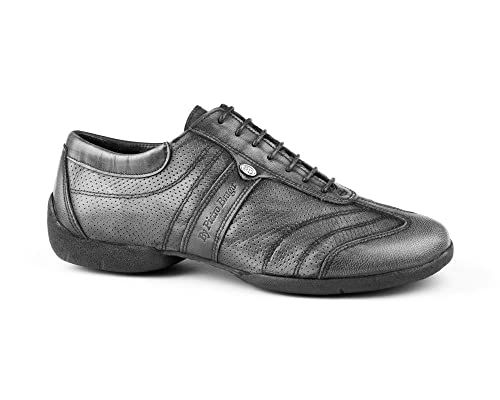 PD Pietro Street Tanzschuhe in Grey Leather mit Sneaker-Sohle von Portdance