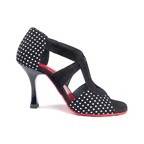 Portdance Damen Tanzschuhe PD508 - Absatz: 7 cm Flare (klein) - Größe: EUR 37 von Portdance