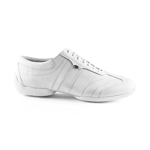 Portdance Herren Sneakers/Dance Sneakers PD Pietro Street - Leder Weiß - Sneaker Sohle [EUR 44] von Portdance