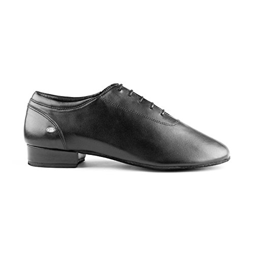 Portdance Herren Standard Tanzschuhe PD016 - Leder Schwarz - 2 cm Standard [EUR 41] von Portdance