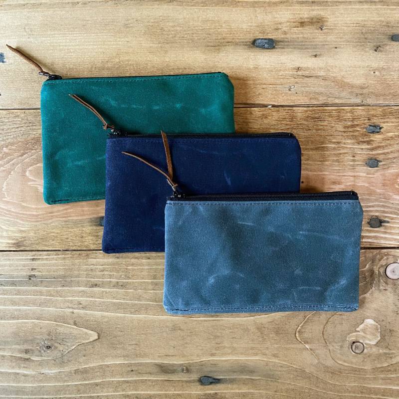 3 Gewachste Canvas Reißverschluss Taschen Set Fall Geldbörse Halter Kamera Karte Geschenk Kartenhalter von PorteenGear