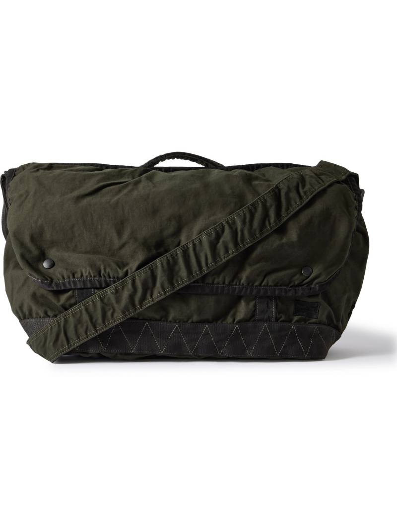 Porter-Yoshida and Co - Crag L Canvas Messenger Bag - Men - Green von Porter-Yoshida and Co