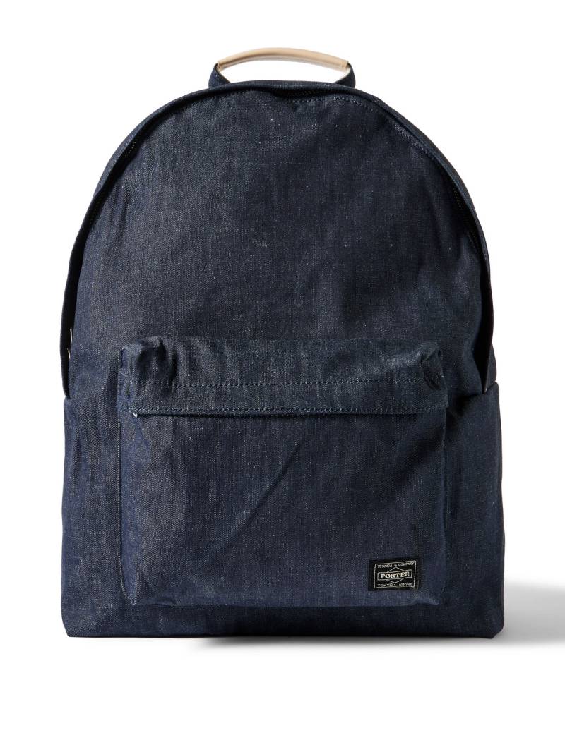 Porter-Yoshida and Co - Daypack Denim Backpack - Men - Blue von Porter-Yoshida and Co