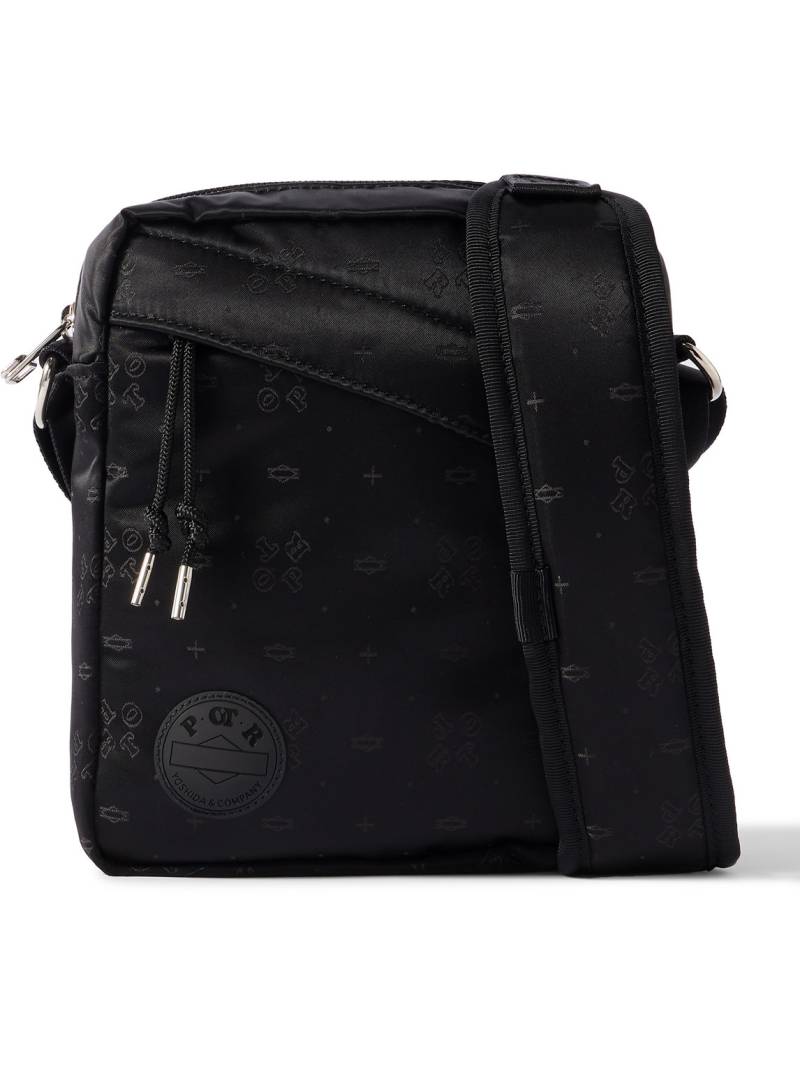 Porter-Yoshida and Co - POTR Logo-Appliquéd Nylon-Jacquard Messenger Bag - Men - Black von Porter-Yoshida and Co