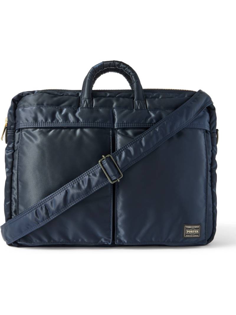 Porter-Yoshida and Co - Tanker 2Way Nylon-Twill Briefcase - Men - Blue von Porter-Yoshida and Co