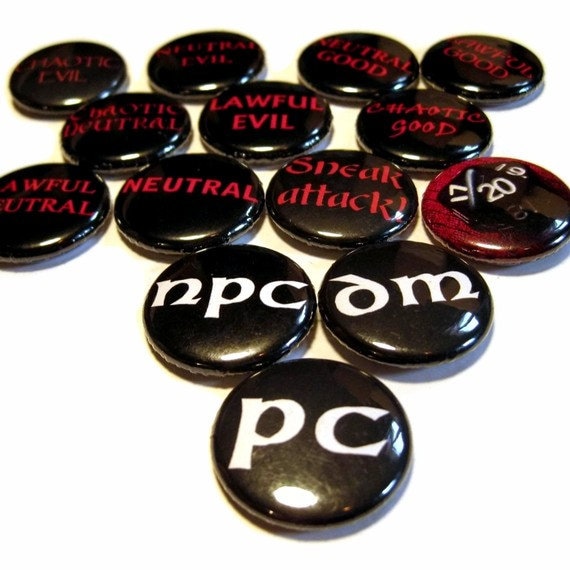 Geeky Gaming 14Er Set - Buttons Oder Magnete von PortlandButtonWorks