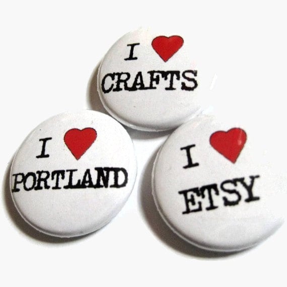 I Love | Fill in The Blank - Button 1" Oder 1, 25" von PortlandButtonWorks