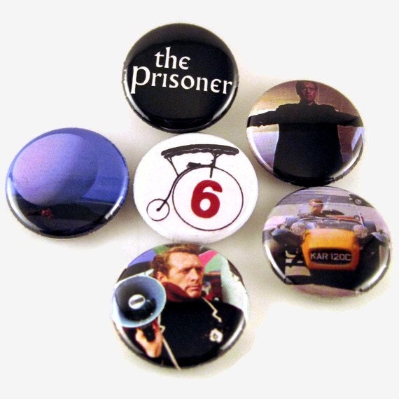 The Prisoner Tv Show 6Er Set - Knöpfe Oder Magnete The Prisoner Tv Show 6Er Set - Knöpfe Oder Magnete von PortlandButtonWorks