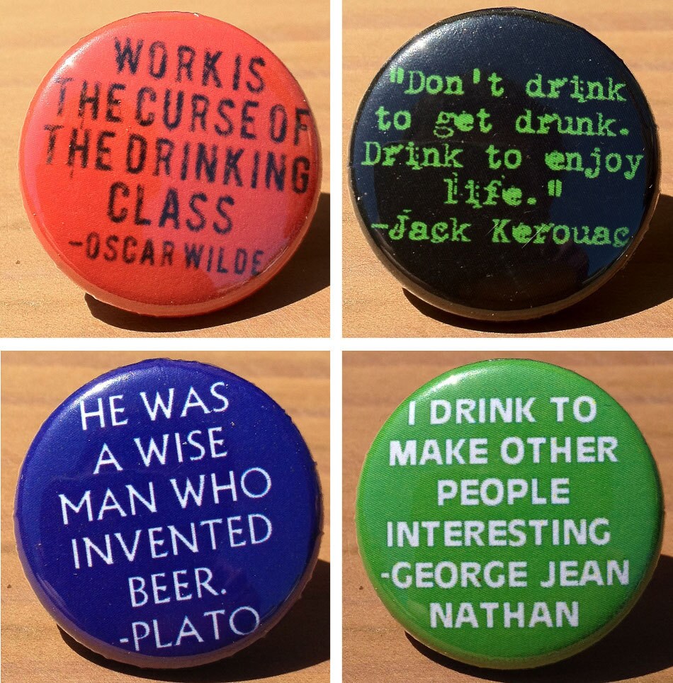Trinkspruch 4Er Set von PortlandButtonWorks
