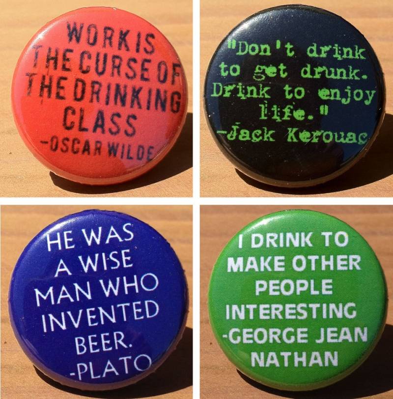 Trinkspruch 4Er Set von PortlandButtonWorks
