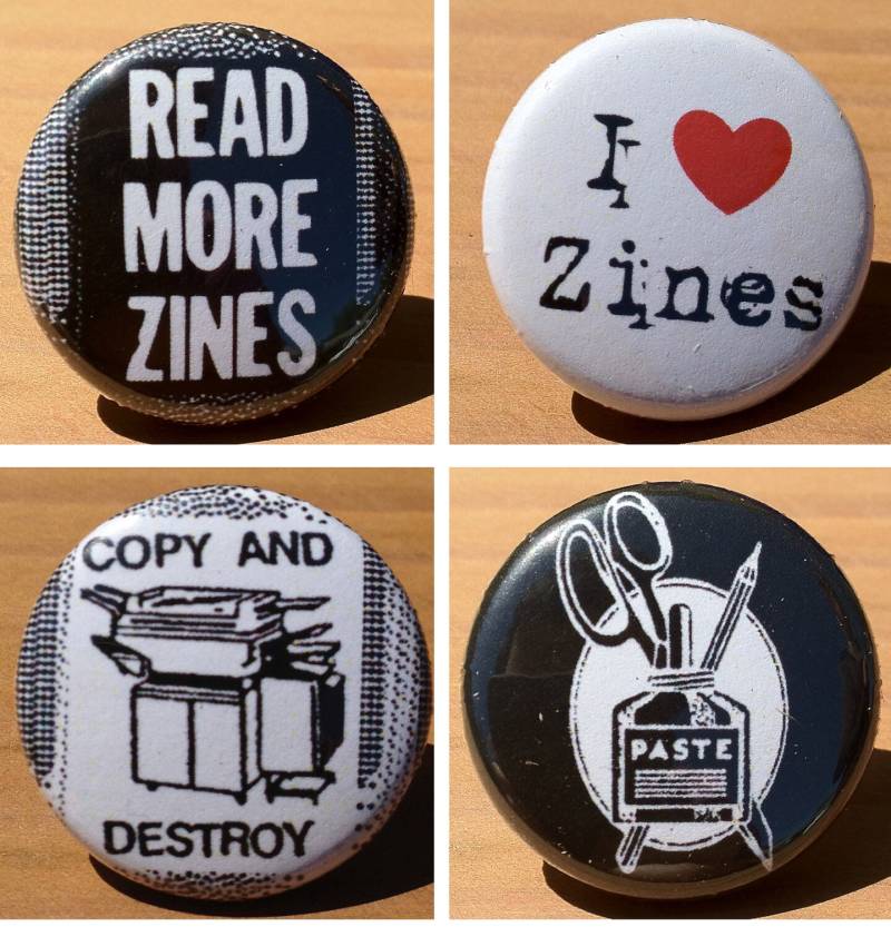 Zine Set Von 4 - Buttons Oder Magnete von PortlandButtonWorks