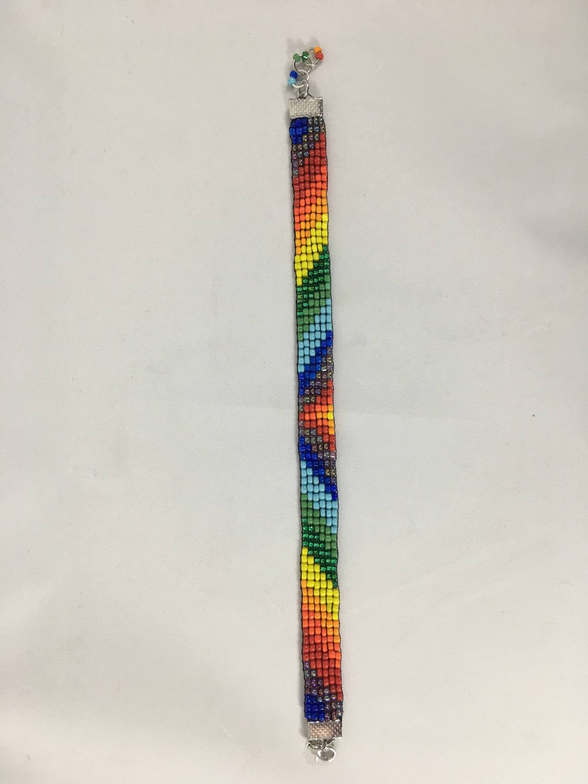 Handgemachtes Regenbogen-Armband Bead Loom Gewebt, Anpassbare Größe Und Farben, Personalisiert Kostenlos Handgemachtes Regenbogen-Armband Bead Loom Gewebt, Anpassbare Größe Und Farben, Personalisiert Kostenlos von PortlandsMagicCorner