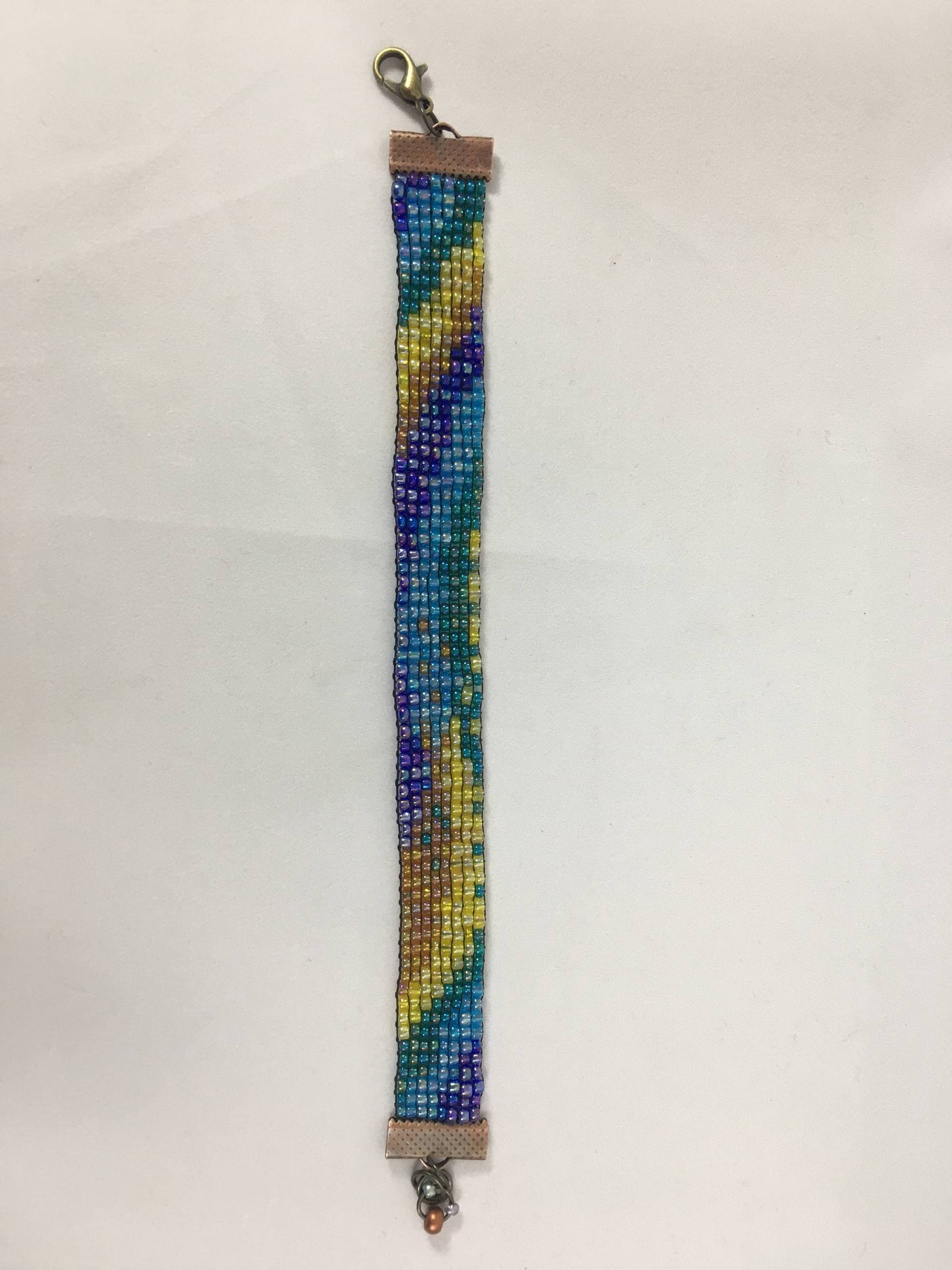 Wellenmuster Handgemachtes Armband Bead Loom Gewebt, Anpassbare Größe Und Farben, Personalisiert Kostenlos Wellenmuster Handgemachtes Armband Bead Loom Gewebt, Anpassbare Größe Und Farben, Personalisiert Kostenlos von PortlandsMagicCorner