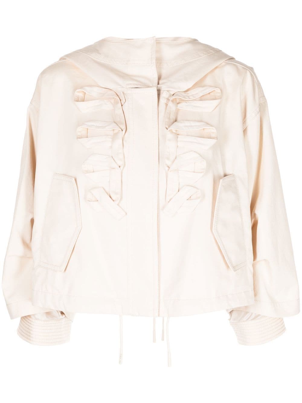 Ports 1961 Cropped-Jacke mit Kapuze - Nude von Ports 1961