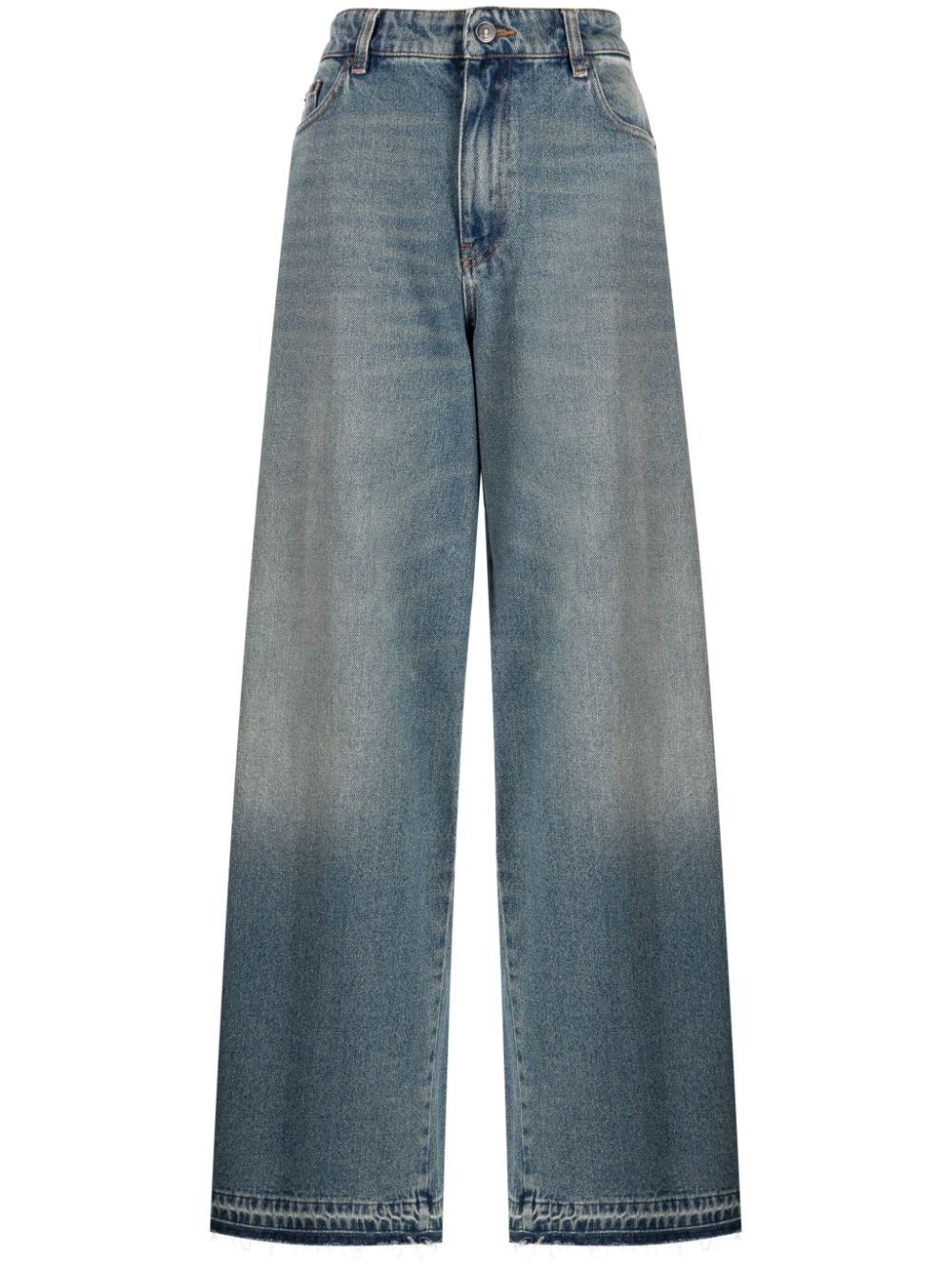 Ports 1961 Halbhohe Wide-Leg-Jeans - Blau von Ports 1961