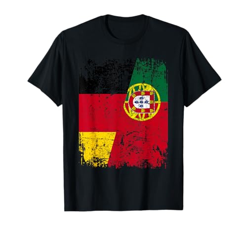 PORTUGAL DEUTSCHLAND Flagge | Damen Herren Kinder | Portugal T-Shirt von Portugal Family Shop