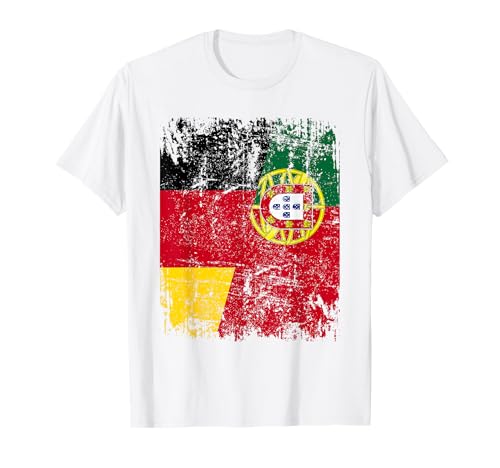 PORTUGAL DEUTSCHLAND Flagge | Damen Herren Kinder | Portugal T-Shirt von Portugal Family Shop
