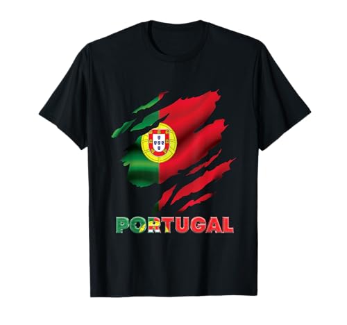 Portugialflagge Herren Damen Kinder PORTUGAL T-Shirt von Portugal Family