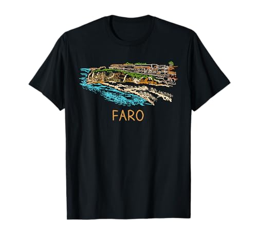 Faro Portugal Kunstgeschenk Männer Frauen T-Shirt von Portugal Städte