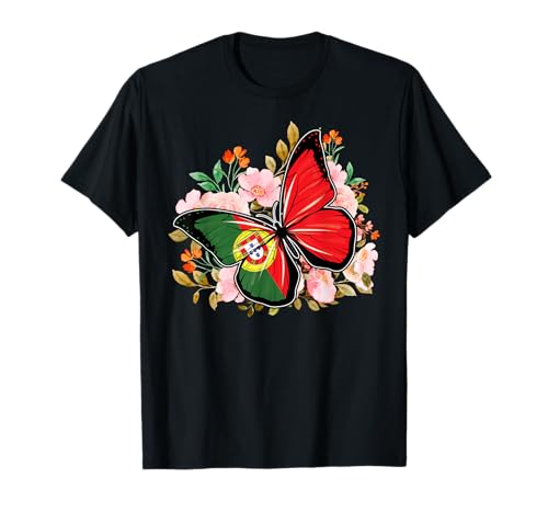 Portugiesischer Schmetterling Portugal Pride Damen Kinder T-Shirt Portugiesischer Schmetterling Portugal Pride Damen Kinder T-Shirt von Portuguese Butterfly
