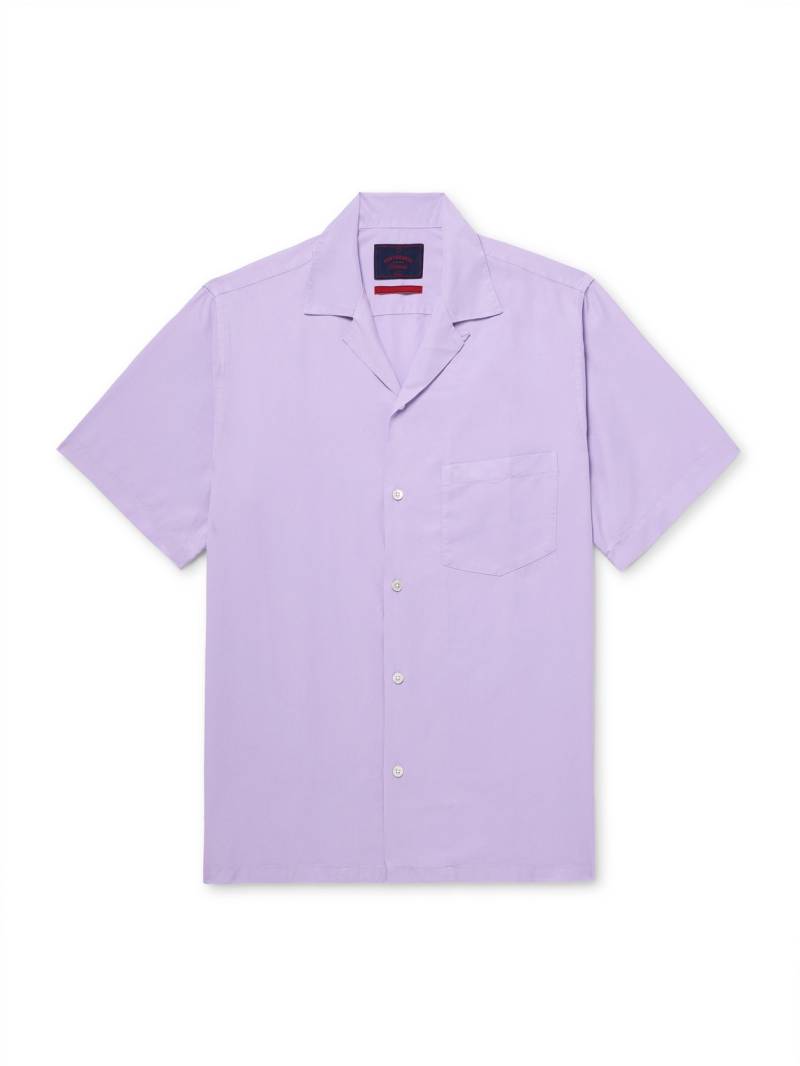 Portuguese Flannel - Dogtown Convertible-Collar TENCEL™ Lyocell Shirt - Men - Purple - XL von Portuguese Flannel