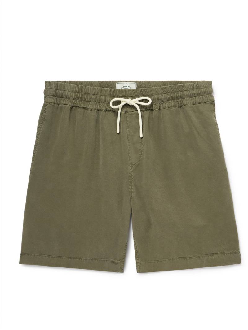 Portuguese Flannel - Dogtown Straight-Leg TENCEL™ Lyocell Drawstring Shorts - Men - Green - XL von Portuguese Flannel