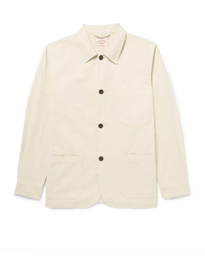 Portuguese Flannel - Labura Cotton-Twill Overshirt - Men - Neutrals - S von Portuguese Flannel