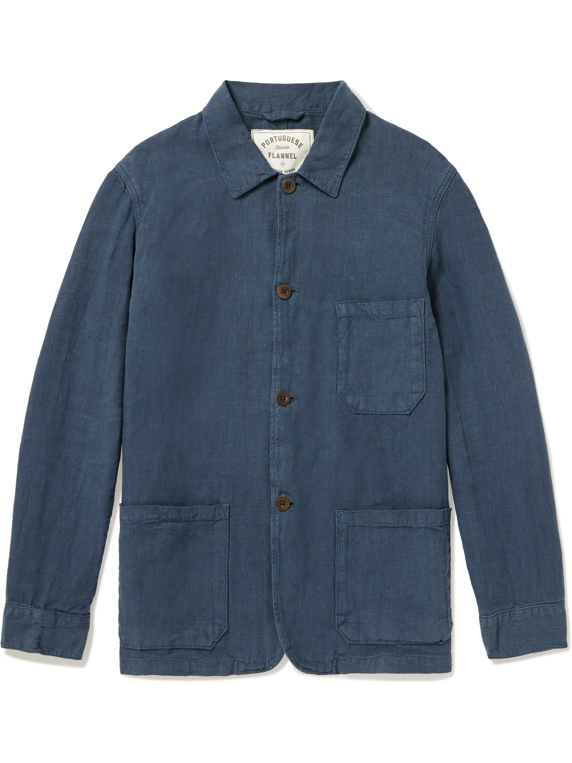 Portuguese Flannel - Labura Slim-Fit Linen Jacket - Men - Blue - XL von Portuguese Flannel