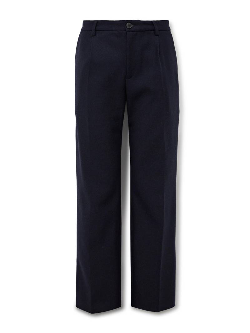 Portuguese Flannel - Pleated Wool Trousers - Men - Blue - XXL von Portuguese Flannel