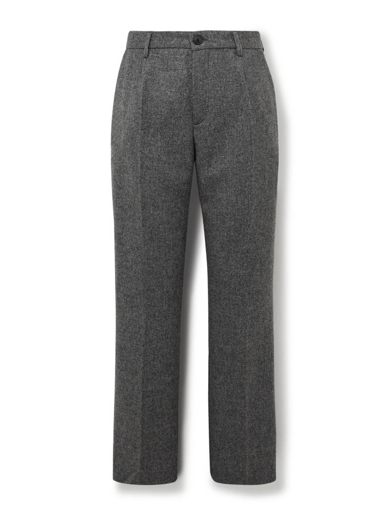 Portuguese Flannel - Straight-Leg Pleated Wool Suit Trousers - Men - Gray - L von Portuguese Flannel