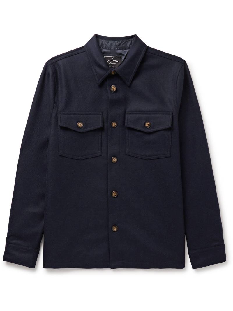 Portuguese Flannel - Wool-Tweed Overshirt - Men - Blue - XXL Portuguese Flannel - Wool-Tweed Overshirt - Men - Blue - XXL von Portuguese Flannel