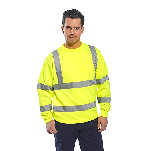 HiVIS Warschutz Sweatshirt gelb EN 471/3 - Größe: 54/56 - L von Portwest