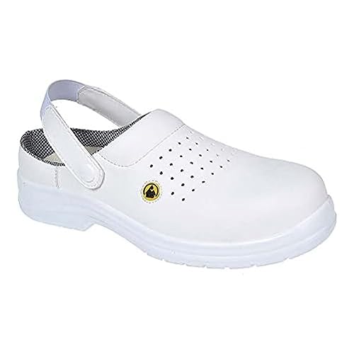 PORTWEST Sabot de sécurité ventilé ESD SB AE Blanc 42 - Chaussures et bottes de sécurité von Portwest