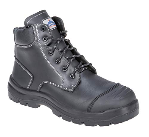 Portwest Clyde Sicherheitsstiefel S3 HRO CI HI FO, Größe: 48, Farbe: Schwarz, FD10BKR48 von Portwest