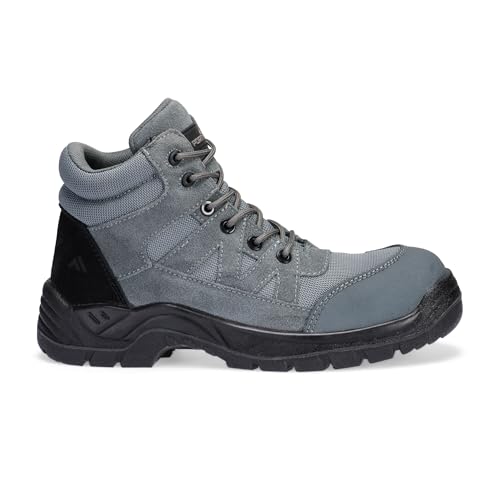 Portwest FC20 Stiefelette aus Verbundwildleder, S1PL, TPU-Scheuerkappe, metallfrei, leicht, ölbeständig, rutschfest, doppelte Dichte, Sicherheitsschuhe, Metallgrau, 45 EU Portwest FC20 Stiefelette aus Verbundwildleder, S1PL, TPU-Scheuerkappe, metallfrei, leicht, ölbeständig, rutschfest, doppelte Dichte, Sicherheitsschuhe, Metallgrau, 45 EU von Portwest