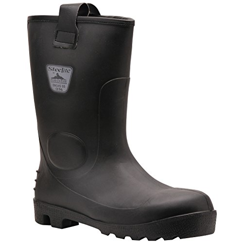 Portwest Herren Steelite Neptune Sicherheitsstiefel / Gummistiefel, wasserfest (41 EUR/7 UK) (Schwarz) von Portwest