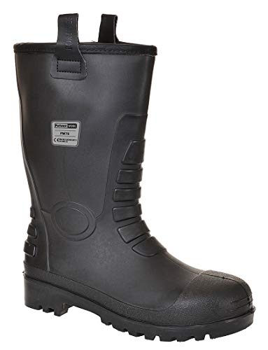 Portwest Neptune Rigger Sicherheitsstiefel S5 CI, Größe: 46, Farbe: Schwarz, FW75BKR46 von Portwest