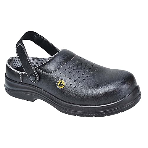 Portwest Perforierter Portwest Compositelite ESD Sicherheits-Clog SB AE , Größe: 47, Farbe: Schwarz, FC03BKR47 Portwest Perforierter Portwest Compositelite ESD Sicherheits-Clog SB AE , Größe: 47, Farbe: Schwarz, FC03BKR47 von Portwest