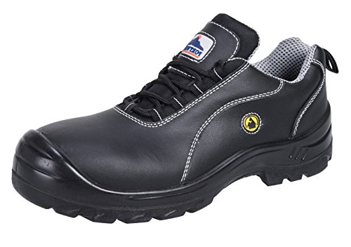 Portwest Portwest Compositelite ESD Leder Sicherheitsschuh S1 , Größe: 37, Farbe: Schwarz, FC02BKR37 von Portwest